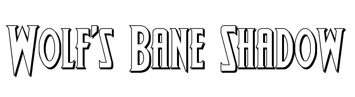 Wolf's Bane Shadow  免费字体下载
