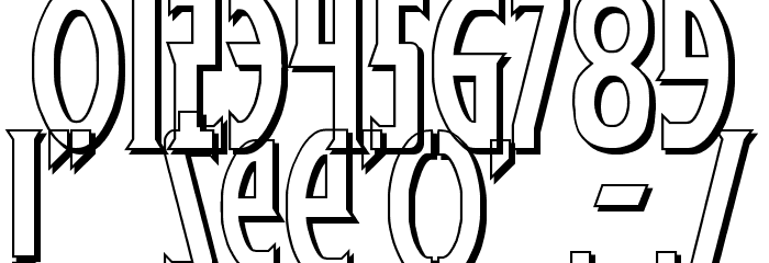 Wolf's Bane Shadow Font OTHER CHARS