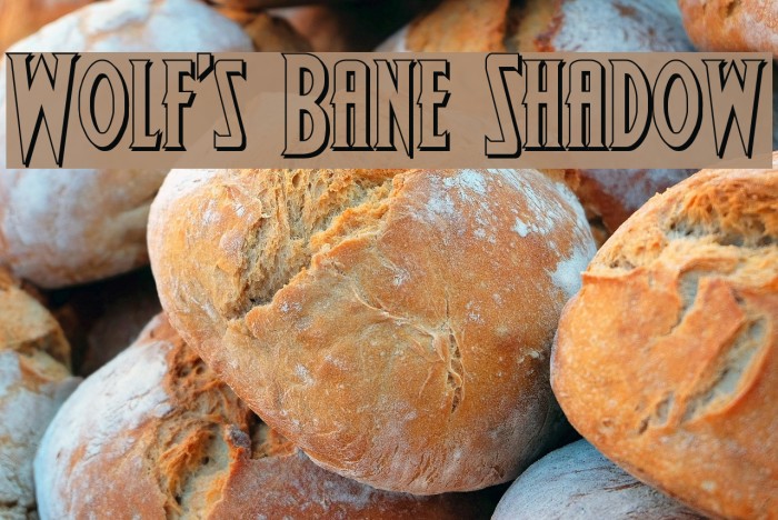 Wolf's Bane Shadow Font examples