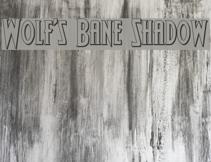 Wolf's Bane Shadow Font examples