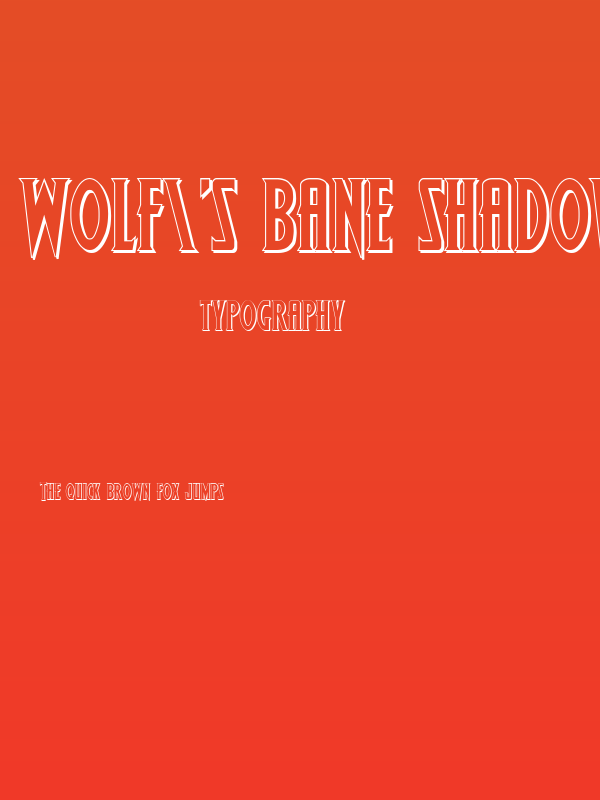 Wolf's Bane Shadow Poster