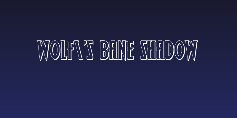Wolf's Bane Shadow Social Header