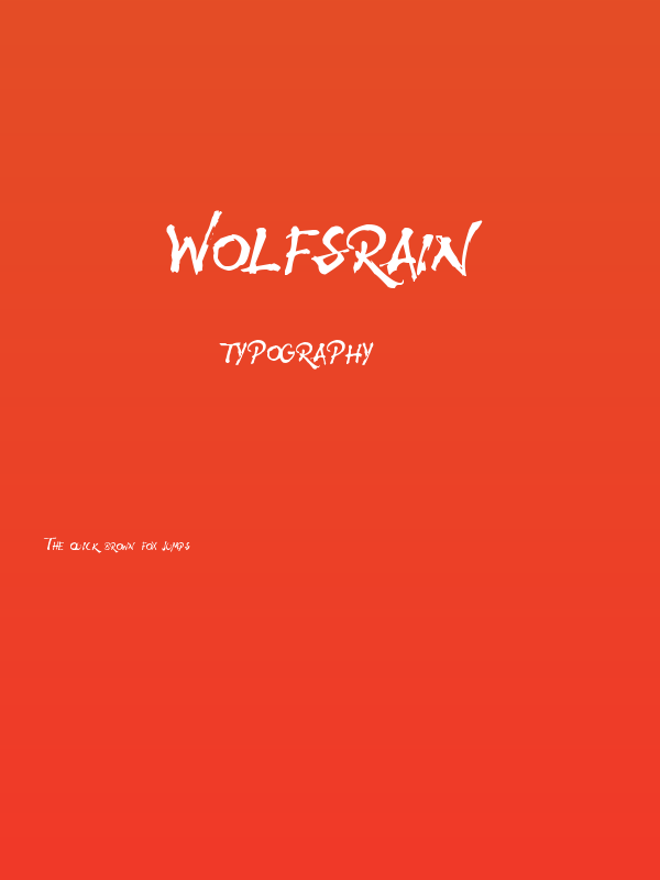 WolfsRain Poster