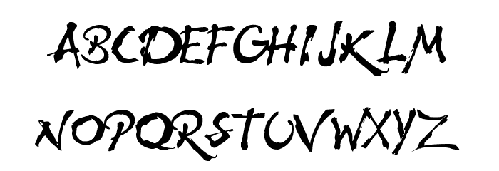 WolfsRain Font LOWERCASE