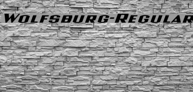 Wolfsburg-Regular Font examples
