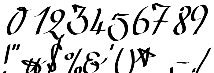 Wolgast Script Font OTHER CHARS
