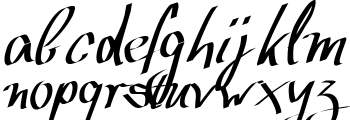 Wolgast Script Font LOWERCASE