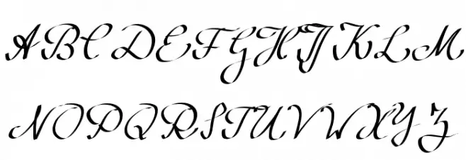 Wolgast Script フォント 大文字