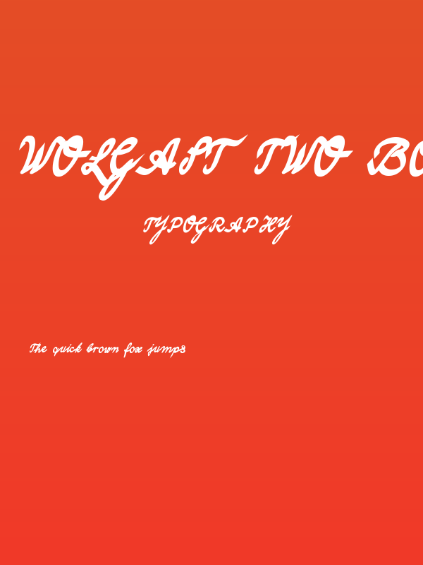 Wolgast Two Bold Poster