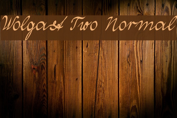 Wolgast Two Normal Font examples