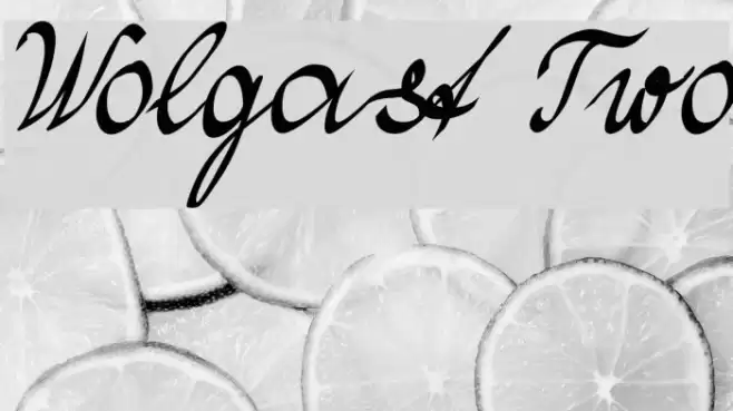 Wolgast Two Font examples