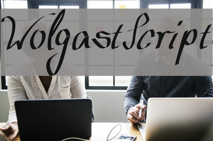 WolgastScript Font examples