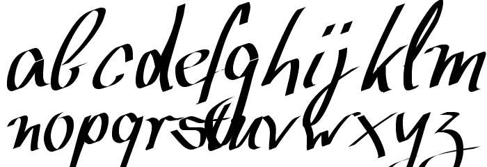 WolgastScript Font LOWERCASE