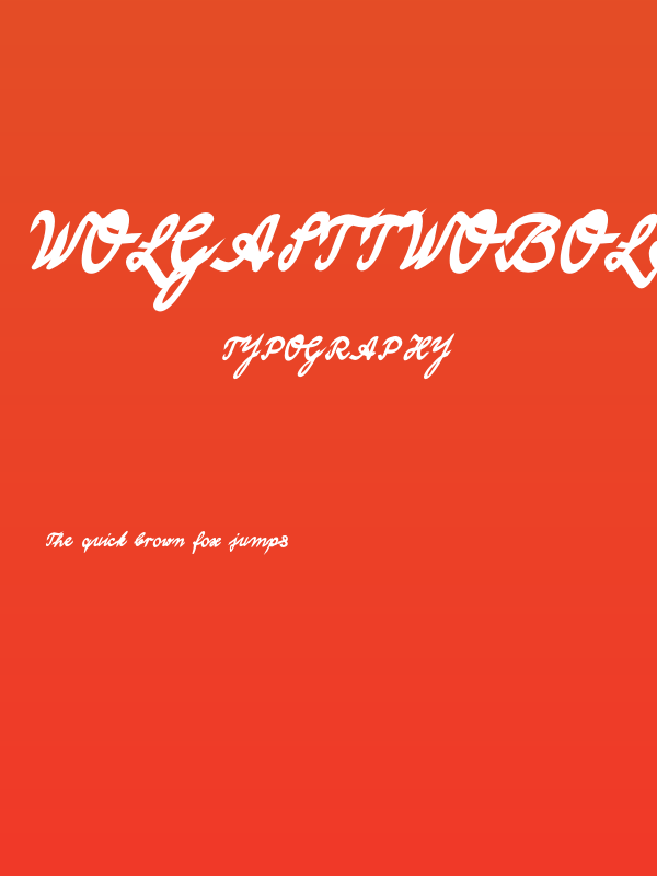 WolgastTwoBold Poster