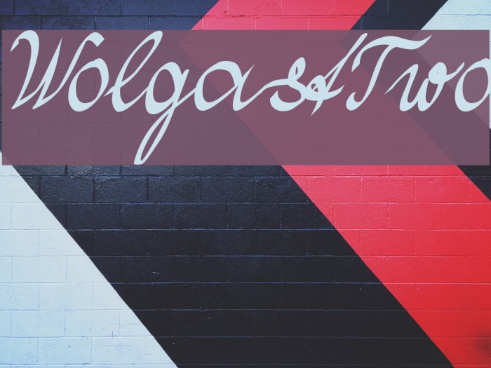 WolgastTwo Font examples