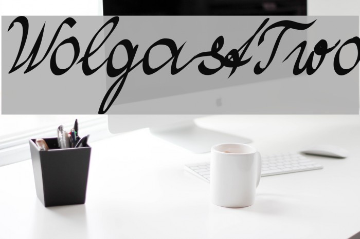 WolgastTwo Font examples