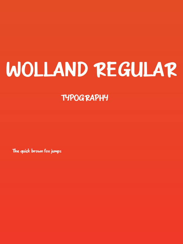 Wolland Regular Poster