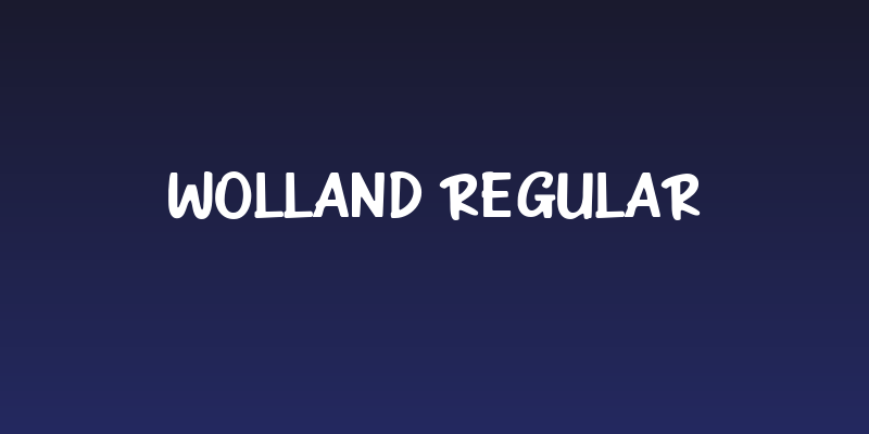 Wolland Regular Social Header