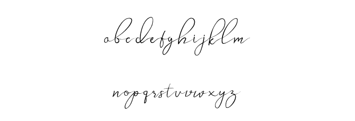 Wollaston Font LOWERCASE