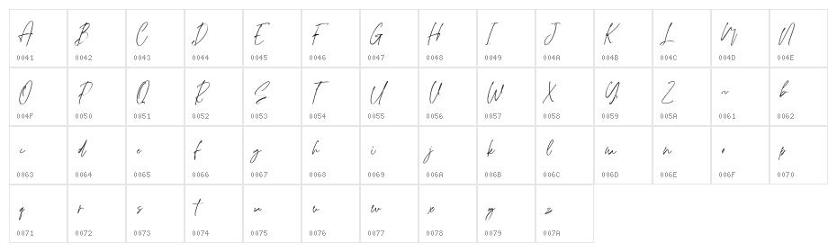 Wollyroots Free Regular Character Map