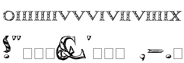 WolnoughCapitals Font OTHER CHARS