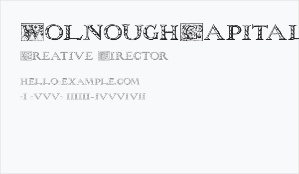 WolnoughCapitals Business Card