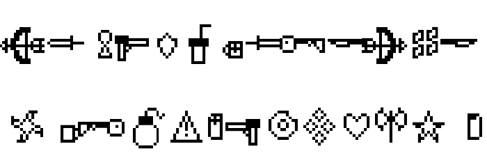 WolveSymbol Font LOWERCASE