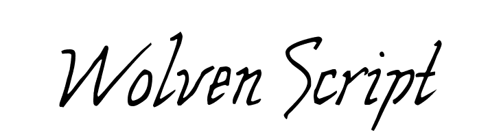Wolven Script Font