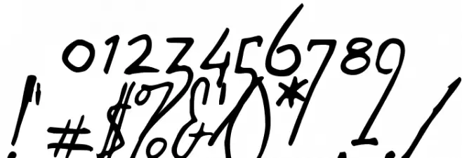 Wolven Script フォント その他の文字