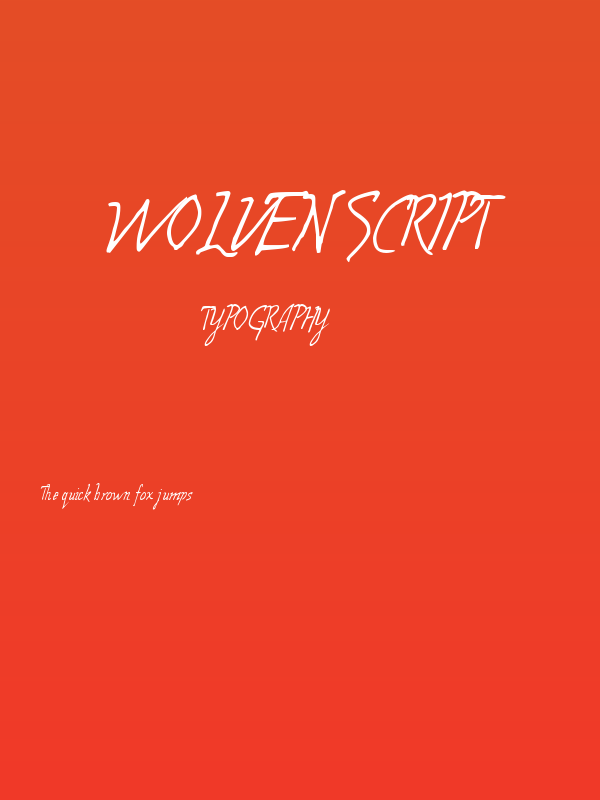 Wolven Script Poster