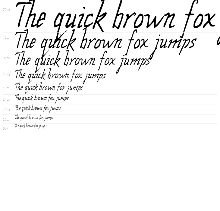 Wolven Script Waterfall