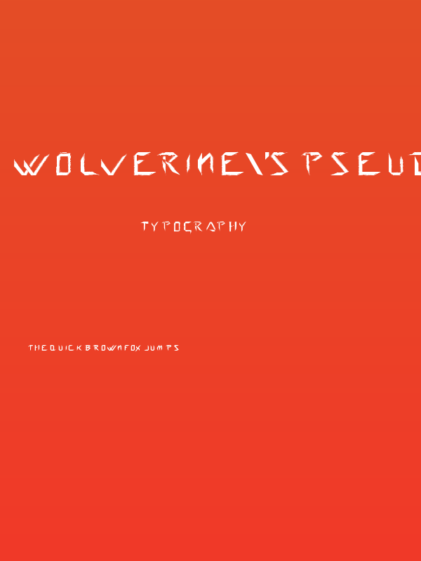 Wolverine's Pseudo Poster