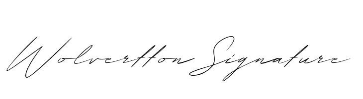 Wolvertton Signature  لخطوط تنزيل