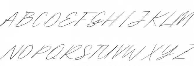 Wolvertton Signature फ़ॉन्ट अपरकेस