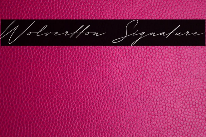 Wolvertton Signature Example 2