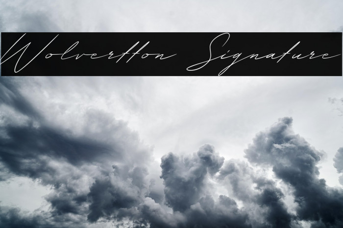 Wolvertton Signature Example 3