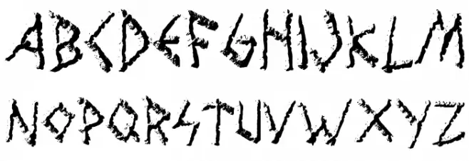 Wolves Engraven Schriftart Groß