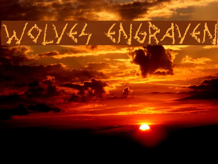 Wolves Engraven Font examples