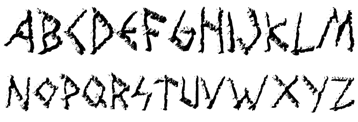 Wolves Engraven Font LOWERCASE