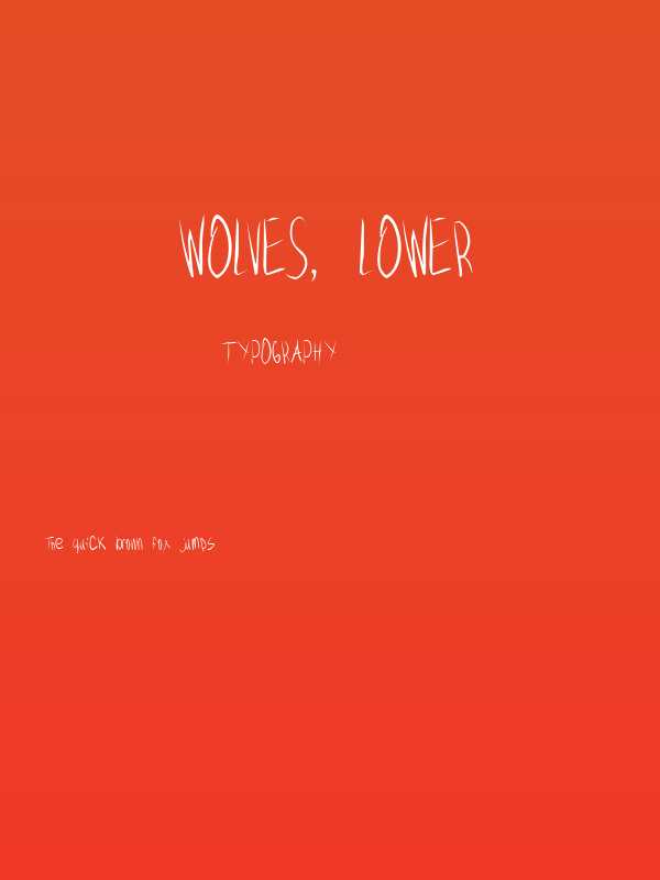 Wolves, Lower Poster