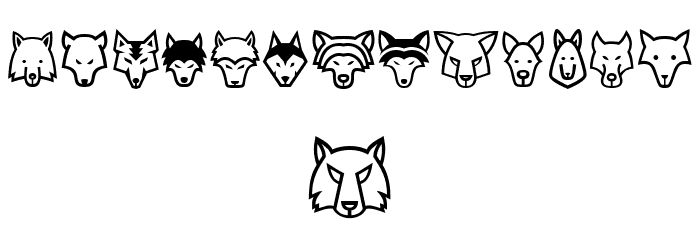 Wolves Regular Font LOWERCASE