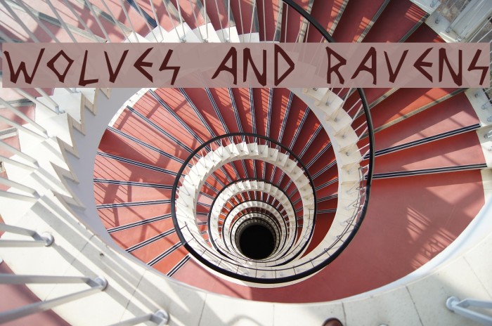 Wolves and Ravens Schriftart examples