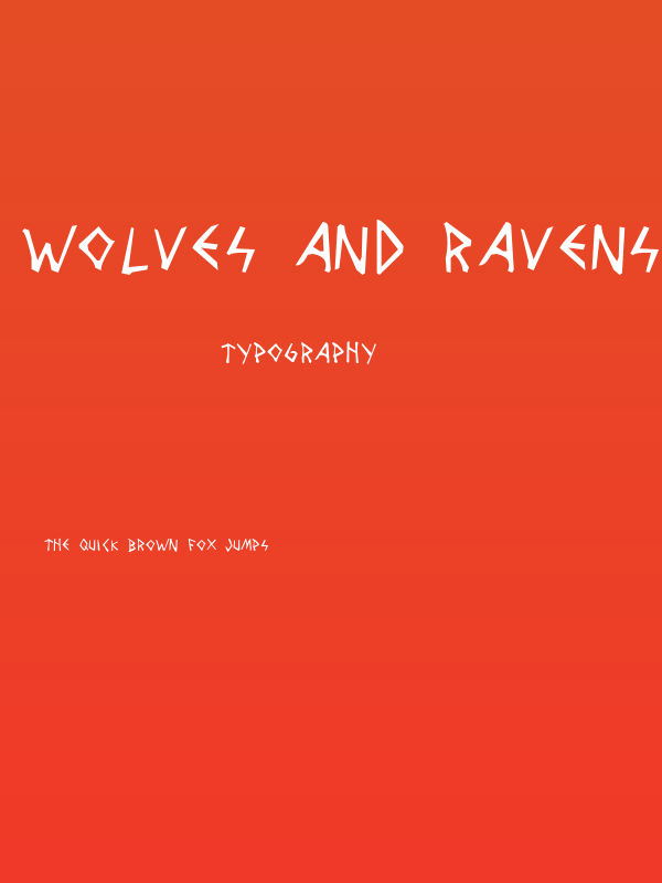 Wolves and Ravens Poster