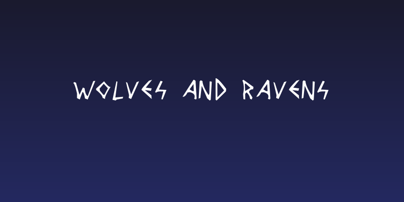Wolves and Ravens Social Header