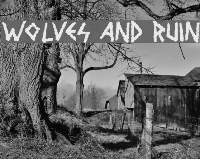 Wolves and Ruin फ़ॉन्ट examples