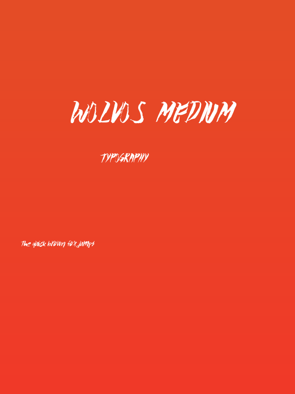 Wolvos-Medium Poster