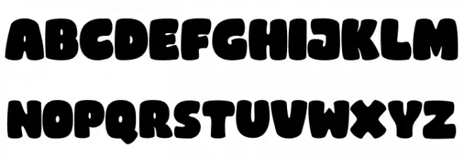 Woly Wonka Regular Schriftart Groß