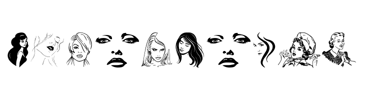 Woman Faces  Fuentes Gratis Descargar