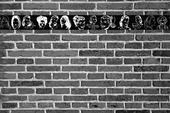 Woman Faces Font examples