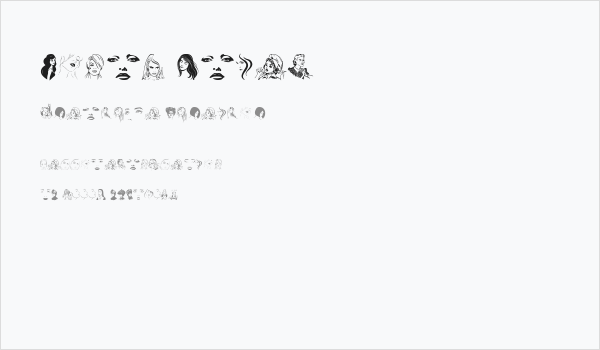 Woman Faces Business Card